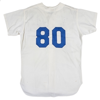 1972 Walt Alston Game Used Los Angeles Dodgers #80 Jersey (Henderson LOA)